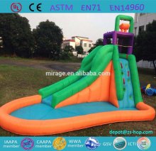 Wet Water slide with climbing wall