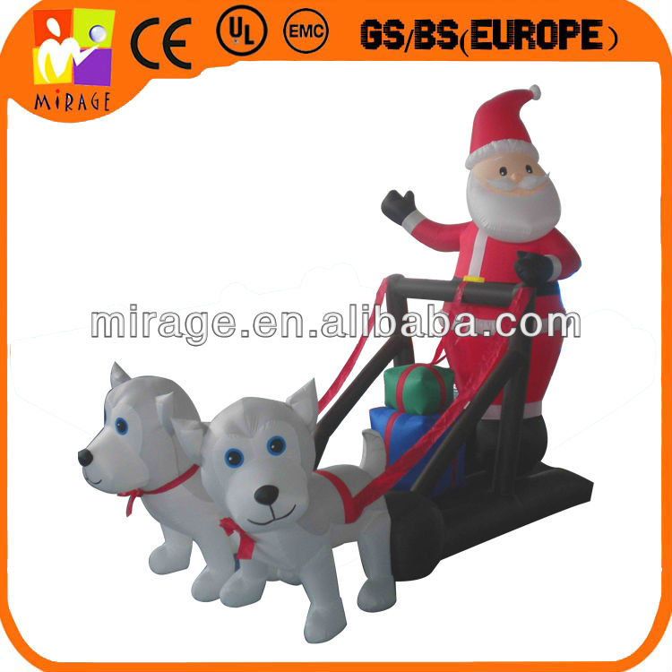 hot sell small Christmas inflatable doll with the Christmas deer
